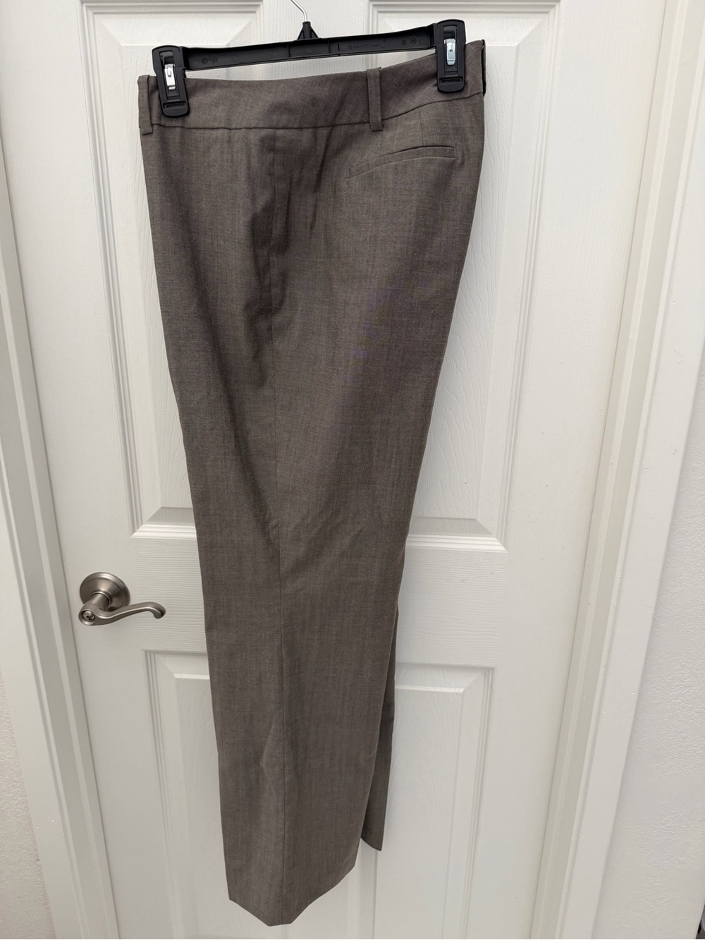 Ann Taylor Straight Leg Dress Trousers - Taupe Gray - Picture 2 of 4